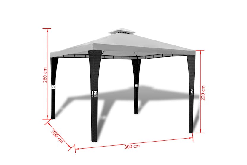 vidaXL 41450 Gazebo With Roof 3x3 M Cream White vidaXL 41450 Gazebo With Roof 3x3 M Cream White
