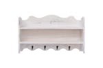 vidaXL 284235 Wall Mounted Coat Rack White 50x10x30cm Wood vidaXL 284235 Wall Mounted Coat Rack White 50x10x30cm Wood