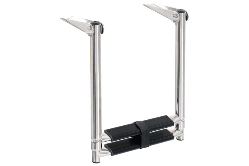 vidaXL 92373 Folding Boarding Ladder 2-step Stainless Steel vidaXL 92373 Folding Boarding Ladder 2-step Stainless Steel