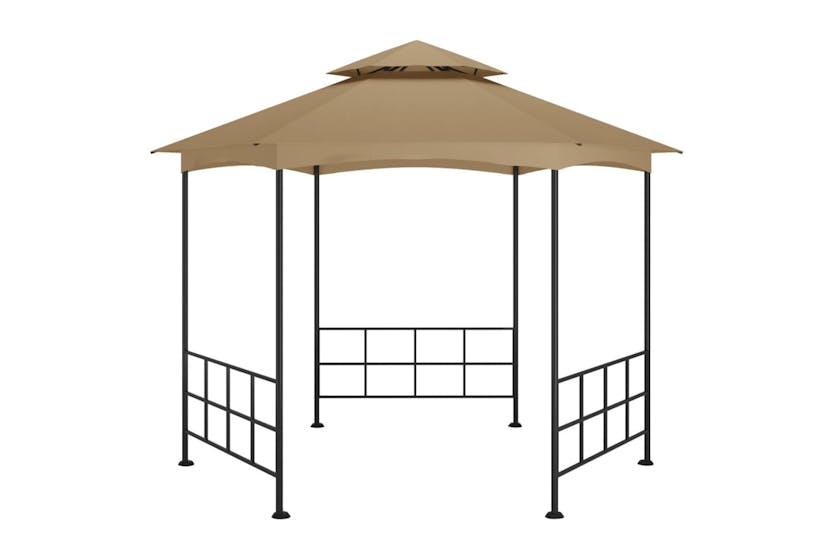 vidaXL 313932 Gazebo With Sidewalls 3.1x2.7 M Taupe vidaXL 313932 Gazebo With Sidewalls 3.1x2.7 M Taupe