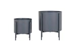 House Nordic 444269 2 Piece Flower Pots Pavia Grey House Nordic 444269 2 Piece Flower Pots Pavia Grey