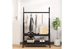 vidaXL 824992 Clothes Rack Black 100x45.5x150cm Solid Wood Pine vidaXL 824992 Clothes Rack Black 100x45.5x150cm Solid Wood Pine