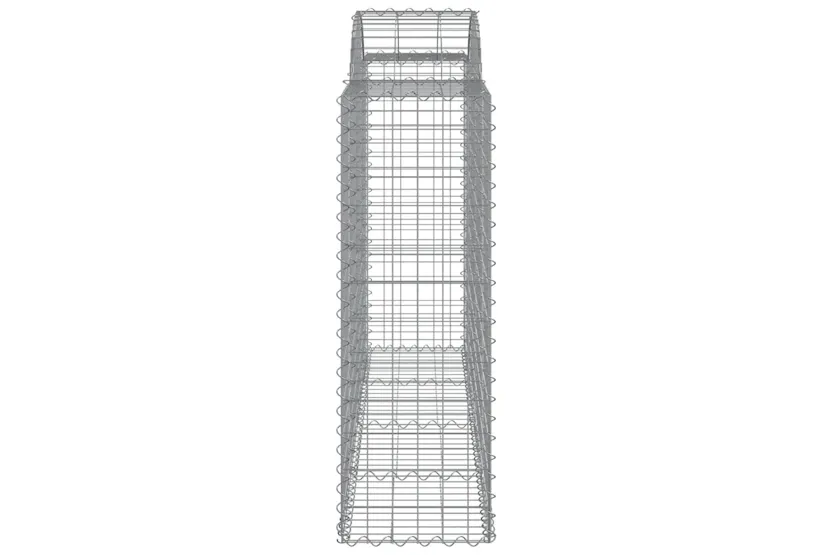 vidaXL 3146350 Arched Gabion Baskets 11 Pcs 200x50x120/140cm Galvanised Iron vidaXL 3146350 Arched Gabion Baskets 11 Pcs 200x50x120/140cm Galvanised Iron