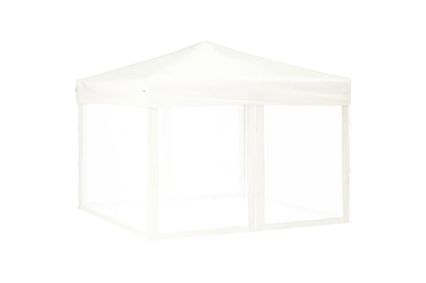 vidaXL 93531 Folding Party Tent With Sidewalls White 3x3 M vidaXL 93531 Folding Party Tent With Sidewalls White 3x3 M