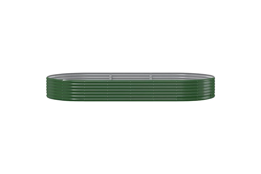 vidaXL 319028 Garden Raised Bed Powder-coated Steel 296x140x36cm Green vidaXL 319028 Garden Raised Bed Powder-coated Steel 296x140x36cm Green