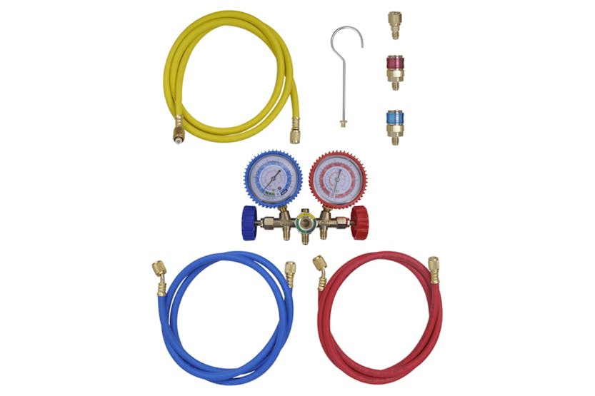 vidaXL 141655 2-way Manifold Gauge Set For Air Conditioning vidaXL 141655 2-way Manifold Gauge Set For Air Conditioning