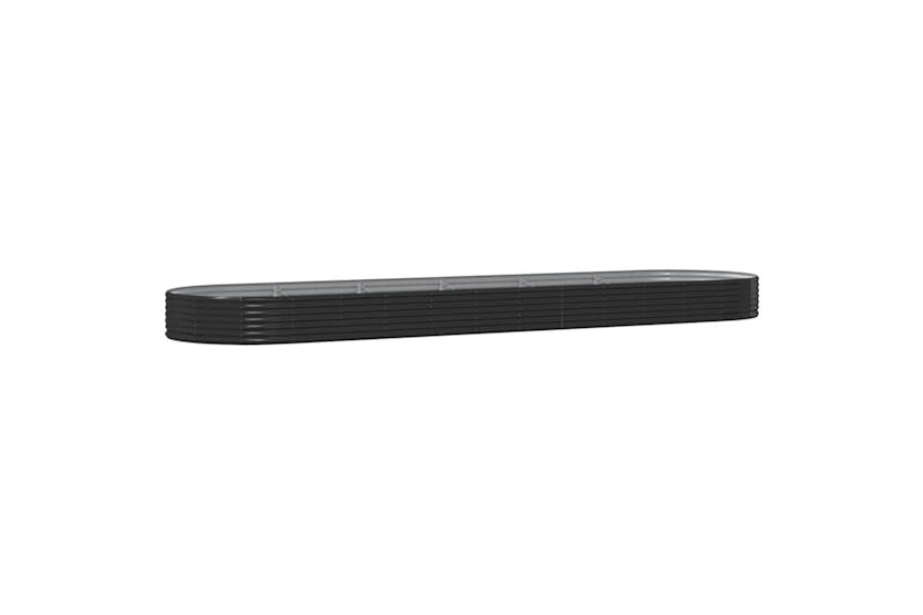 vidaXL 319046 Garden Raised Bed Powder-coated Steel 523x140x36cm Anthracite vidaXL 319046 Garden Raised Bed Powder-coated Steel 523x140x36cm Anthracite