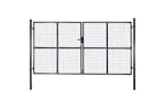 vidaXL 143366 Mesh Garden Gate Galvanised Steel 289x175cm Grey vidaXL 143366 Mesh Garden Gate Galvanised Steel 289x175cm Grey