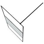 vidaXL 152107 Walk-in Shower Wall Black 100x195cm Half Frosted Esg Glass vidaXL 152107 Walk-in Shower Wall Black 100x195cm Half Frosted Esg Glass