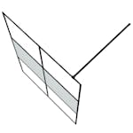 vidaXL 152109 Walk-in Shower Wall Black 140x195cm Half Frosted Esg Glass vidaXL 152109 Walk-in Shower Wall Black 140x195cm Half Frosted Esg Glass