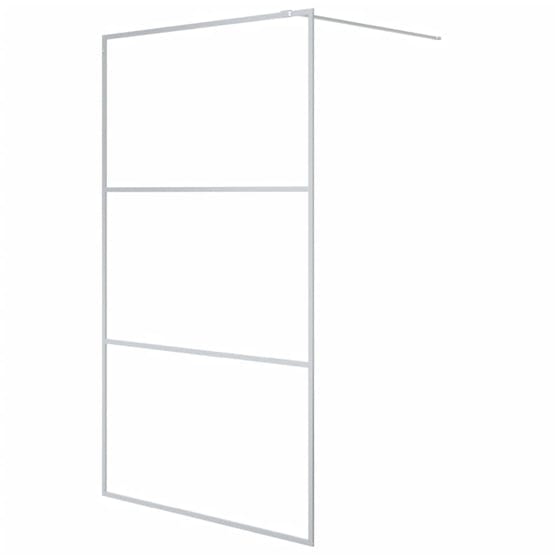 vidaXL 152118 Walk-in Shower Wall Silver 115x195cm Clear Esg Glass vidaXL 152118 Walk-in Shower Wall Silver 115x195cm Clear Esg Glass