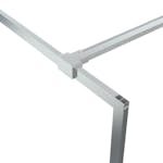 vidaXL 152119 Walk-in Shower Wall Silver 140x195cm Clear Esg Glass vidaXL 152119 Walk-in Shower Wall Silver 140x195cm Clear Esg Glass