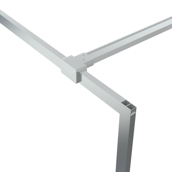 vidaXL 152119 Walk-in Shower Wall Silver 140x195cm Clear Esg Glass vidaXL 152119 Walk-in Shower Wall Silver 140x195cm Clear Esg Glass