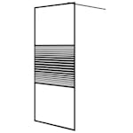 vidaXL 152146 Walk-in Shower Wall Black 90x195cm Clear Esg Glass vidaXL 152146 Walk-in Shower Wall Black 90x195cm Clear Esg Glass