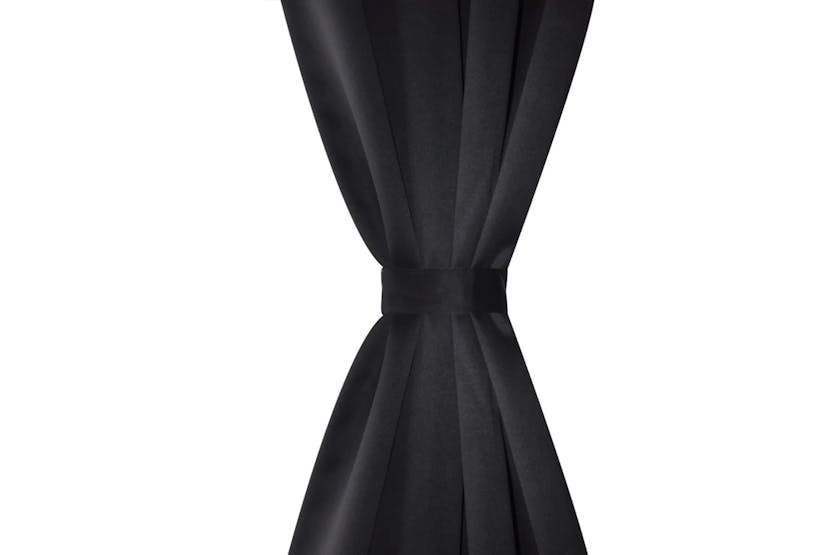 vidaXL 132203 Blackout Curtain With Metal Eyelets 270x245cm Black vidaXL 132203 Blackout Curtain With Metal Eyelets 270x245cm Black