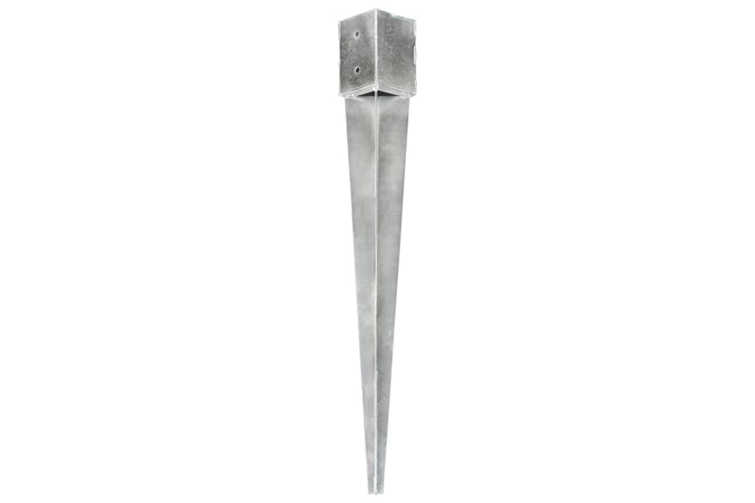 vidaXL 145426 Ground Spikes 6 Pcs Silver 12x12x89cm Galvanised Steel vidaXL 145426 Ground Spikes 6 Pcs Silver 12x12x89cm Galvanised Steel