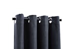 vidaXL 134460 Blackout Curtains With Metal Rings 2 Pcs Anthracite 140x245cm vidaXL 134460 Blackout Curtains With Metal Rings 2 Pcs Anthracite 140x245cm