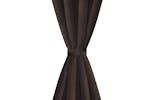 vidaXL 130371 2 Pcs Brown Blackout Curtains With Metal Rings 135 X 245cm vidaXL 130371 2 Pcs Brown Blackout Curtains With Metal Rings 135 X 245cm