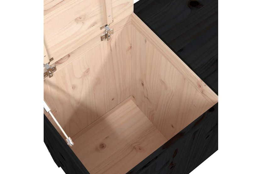 vidaXL 823583 Laundry Box Black 88.5x44x76cm Solid Wood Pine vidaXL 823583 Laundry Box Black 88.5x44x76cm Solid Wood Pine