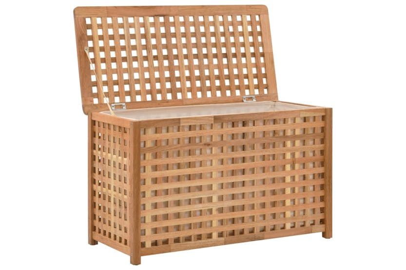 vidaXL 247602 Laundry Chest 77.5x37.5x46.5cm Solid Walnut Wood vidaXL 247602 Laundry Chest 77.5x37.5x46.5cm Solid Walnut Wood