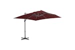 vidaXL 312315 Cantilever Umbrella With Aluminium Pole Bordeaux Red 400x300cm vidaXL 312315 Cantilever Umbrella With Aluminium Pole Bordeaux Red 400x300cm