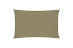 vidaXL 135154 Sunshade Sail Oxford Fabric Rectangular 2.5x5 M Beige vidaXL 135154 Sunshade Sail Oxford Fabric Rectangular 2.5x5 M Beige