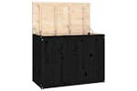vidaXL 823573 Laundry Box Black 88.5x44x66cm Solid Wood Pine vidaXL 823573 Laundry Box Black 88.5x44x66cm Solid Wood Pine
