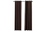 Vidaxl Linen-look Blackout Curtains With Grommets 2pcs Taupe 140x245cm Vidaxl Linen-look Blackout Curtains With Grommets 2pcs Taupe 140x245cm