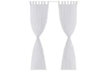 vidaXL 130199 White Sheer Curtain 140 X 245cm 2 Pcs vidaXL 130199 White Sheer Curtain 140 X 245cm 2 Pcs