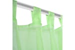 vidaXL 130205 Apple Green Sheer Curtain 140 X 245cm 2 Pcs vidaXL 130205 Apple Green Sheer Curtain 140 X 245cm 2 Pcs