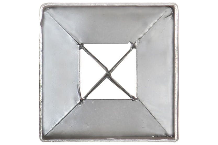 vidaXL 145404 Ground Spikes 2 Pcs Silver 7x7x90cm Galvanised Steel vidaXL 145404 Ground Spikes 2 Pcs Silver 7x7x90cm Galvanised Steel