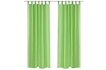vidaXL 130205 Apple Green Sheer Curtain 140 X 245cm 2 Pcs vidaXL 130205 Apple Green Sheer Curtain 140 X 245cm 2 Pcs