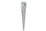 vidaXL 145421 Ground Spikes 12 Pcs Silver 10x10x76cm Galvanised Steel vidaXL 145421 Ground Spikes 12 Pcs Silver 10x10x76cm Galvanised Steel