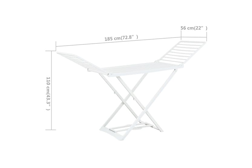 vidaXL 48817 Folding Clothes Dry Rack White Plastic vidaXL 48817 Folding Clothes Dry Rack White Plastic