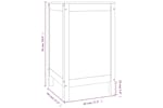 vidaXL 823574 Laundry Box 44x44x76cm Solid Wood Pine vidaXL 823574 Laundry Box 44x44x76cm Solid Wood Pine