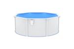 vidaXL 93261 Swimming Pool With Steel Wall 360x120cm White vidaXL 93261 Swimming Pool With Steel Wall 360x120cm White