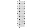vidaXL 340561 Shoe Rack Transparent 44x32x174cm Pp vidaXL 340561 Shoe Rack Transparent 44x32x174cm Pp