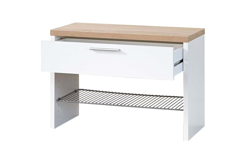 Germania 422778 Shoe Bench Top White And Sonoma Oak 3192-178 Germania 422778 Shoe Bench Top White And Sonoma Oak 3192-178