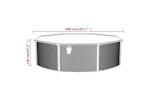vidaXL 3098041 Swimming Pool With Safety Ladder 460x120cm vidaXL 3098041 Swimming Pool With Safety Ladder 460x120cm