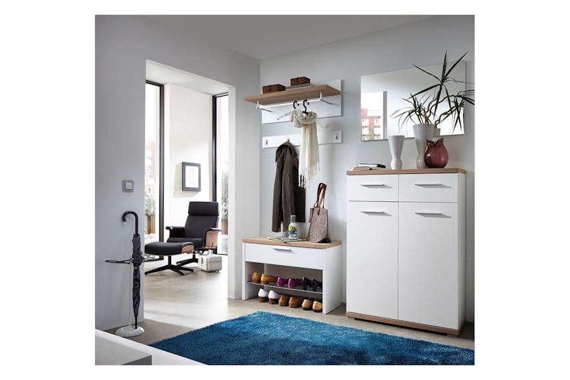 Germania 422778 Shoe Bench Top White And Sonoma Oak 3192-178 Germania 422778 Shoe Bench Top White And Sonoma Oak 3192-178