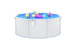 vidaXL 93261 Swimming Pool With Steel Wall 360x120cm White vidaXL 93261 Swimming Pool With Steel Wall 360x120cm White