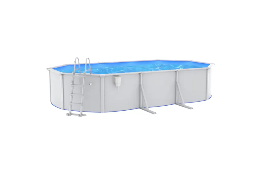 vidaXL 3098044 Swimming Pool With Safety Ladder 610x360x120cm vidaXL 3098044 Swimming Pool With Safety Ladder 610x360x120cm