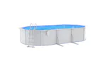 vidaXL 3098044 Swimming Pool With Safety Ladder 610x360x120cm vidaXL 3098044 Swimming Pool With Safety Ladder 610x360x120cm