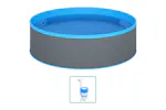 vidaXL 3070801 Splasher Pool With Hanging Skimmer And Pump 350x90cm Grey vidaXL 3070801 Splasher Pool With Hanging Skimmer And Pump 350x90cm Grey
