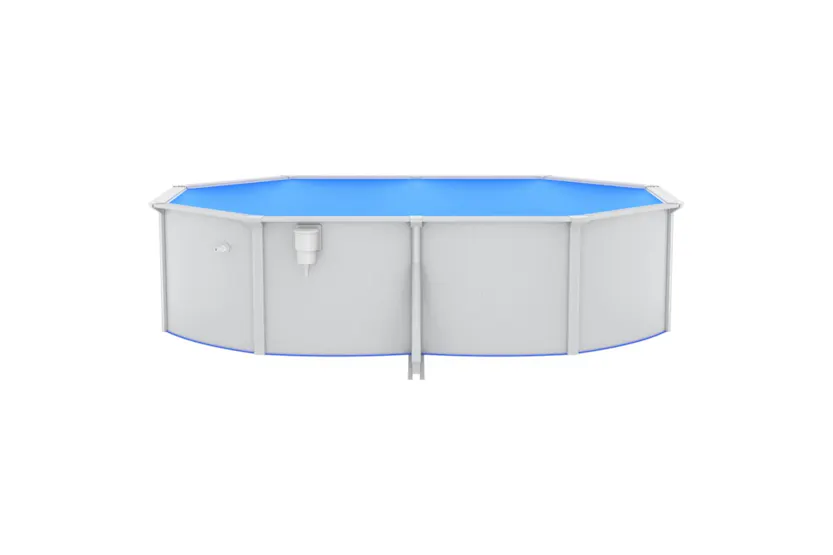vidaXL 3098043 Swimming Pool With Safety Ladder 490x360x120cm vidaXL 3098043 Swimming Pool With Safety Ladder 490x360x120cm