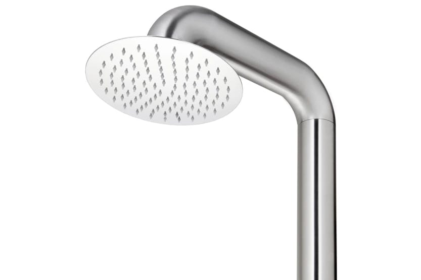 vidaXL 3070784 Garden Shower With Grey Base 230cm Stainless Steel vidaXL 3070784 Garden Shower With Grey Base 230cm Stainless Steel