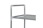 vidaXL 245631 Shoe Rack With 10 Shelves Metal And Non-woven Fabric Silver vidaXL 245631 Shoe Rack With 10 Shelves Metal And Non-woven Fabric Silver