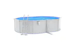vidaXL 3098043 Swimming Pool With Safety Ladder 490x360x120cm vidaXL 3098043 Swimming Pool With Safety Ladder 490x360x120cm