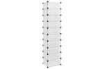 vidaXL 340561 Shoe Rack Transparent 44x32x174cm Pp vidaXL 340561 Shoe Rack Transparent 44x32x174cm Pp
