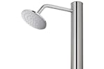 vidaXL 3070778 Garden Shower With Brown Base 220cm Stainless Steel vidaXL 3070778 Garden Shower With Brown Base 220cm Stainless Steel